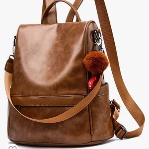 Anti theft backpack purse